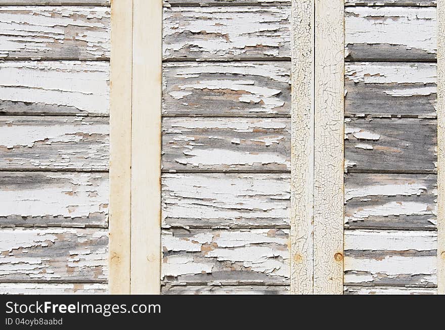 Abstract foreground an old wooden white window. Abstract foreground an old wooden white window