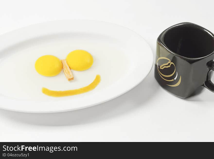 Smile Eggs And Ceramic Glass