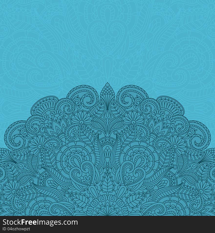 Vector illustration with floral ornament for print. Vector illustration with floral ornament for print.