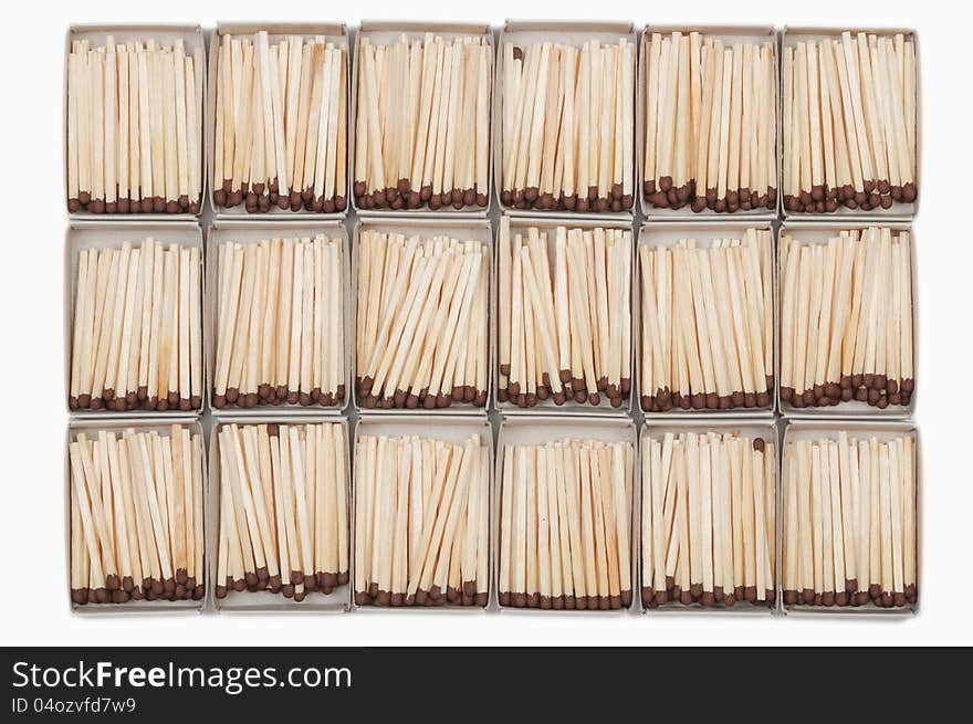 Matches in boxes