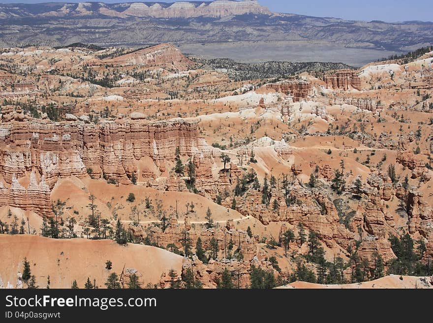 Panorama of Bryce Canyon in southern Utah