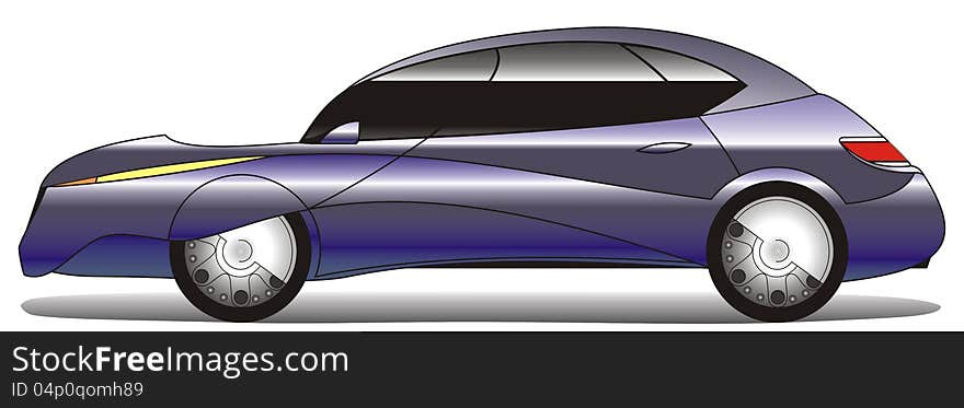 Illustration concept cars eggplant colors in vector format. Illustration concept cars eggplant colors in vector format