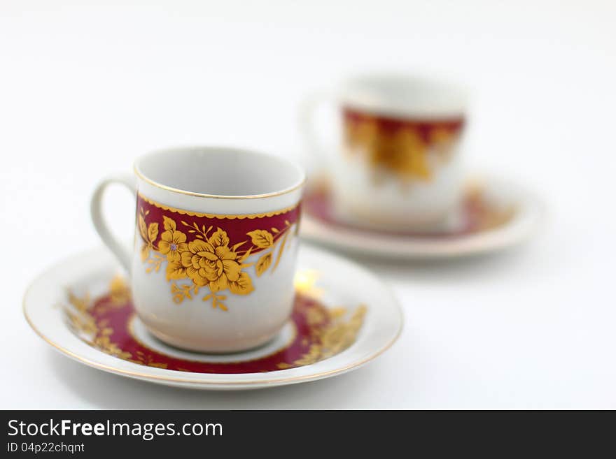 Two Traditional Arabic Coffee Cups