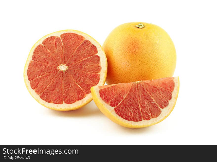 Grapefruit, half and slice