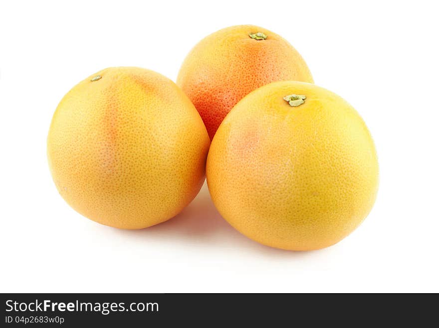 Three grapefruits