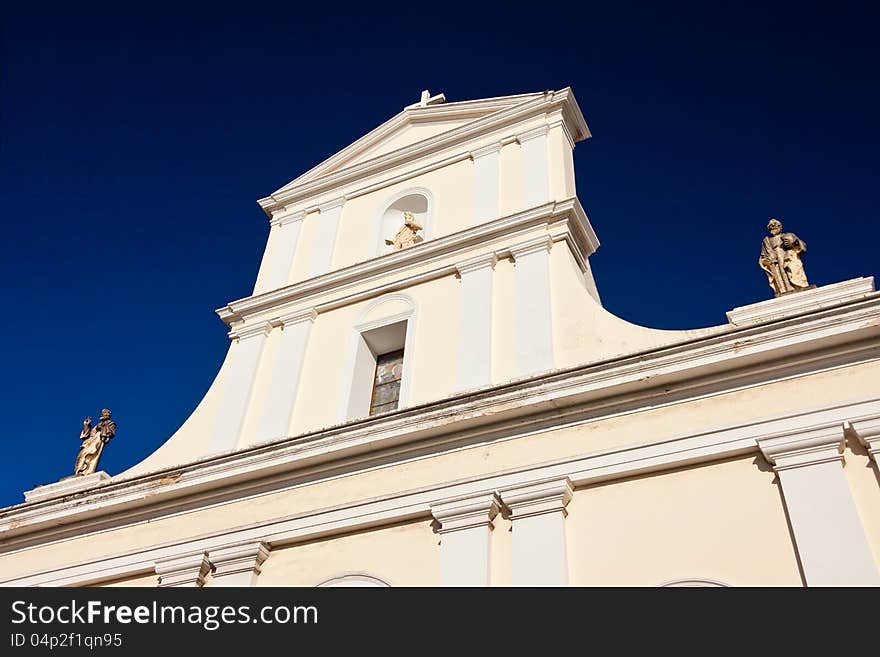 Upward glance at an old church building. Upward glance at an old church building