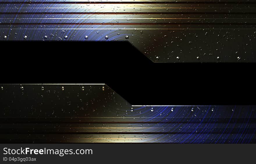 Technical machine metal background with place for text