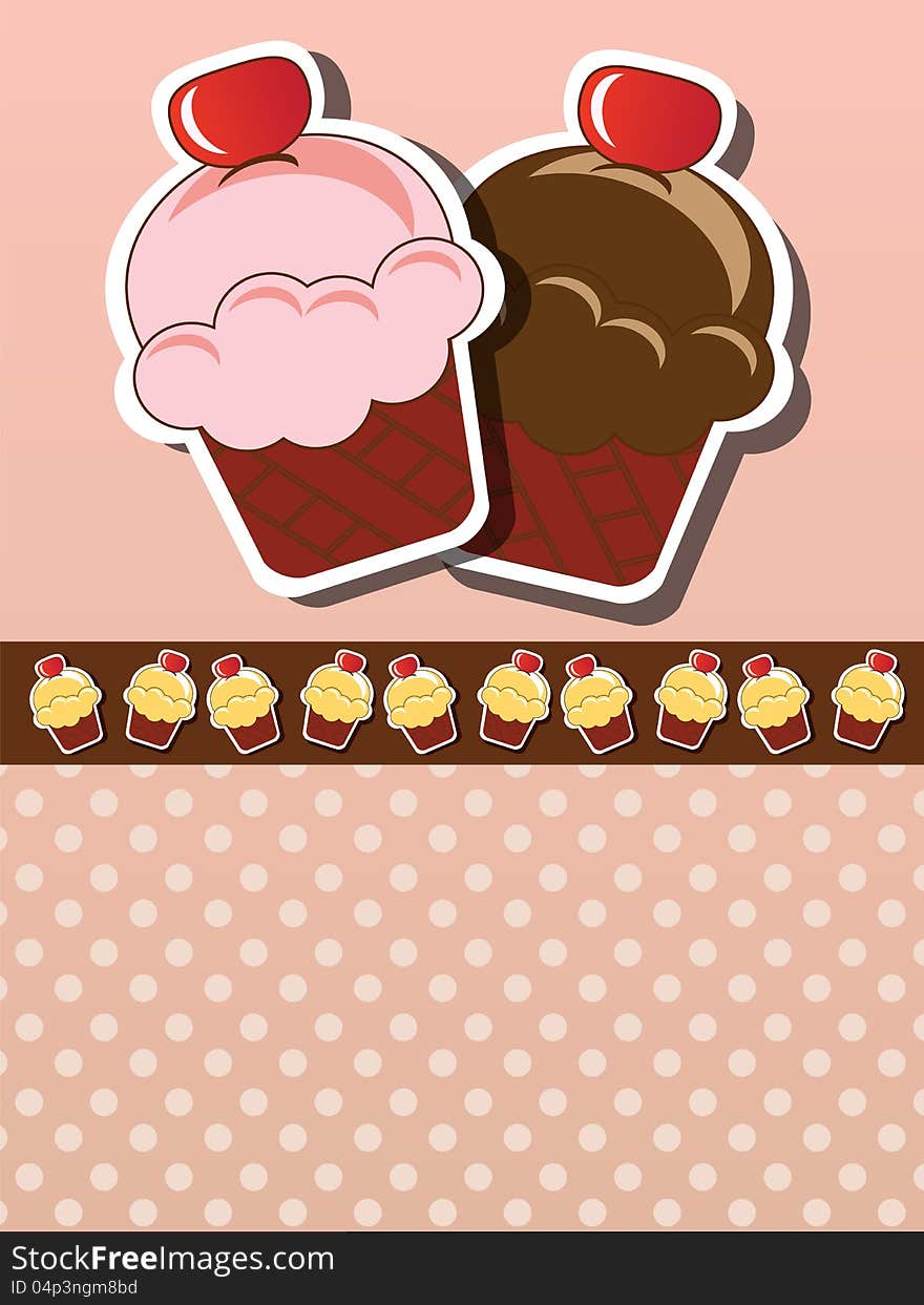 Cupcake invitation