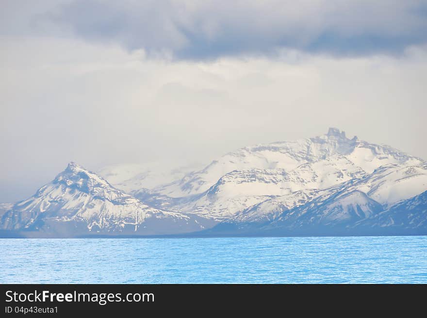 Glacier on Lago Argentino,Argentina