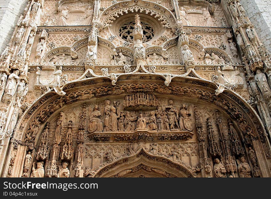 Church of San Pablo XV-XVII centuries in Valladolid, Castilla y Leon, Spain. Church of San Pablo XV-XVII centuries in Valladolid, Castilla y Leon, Spain