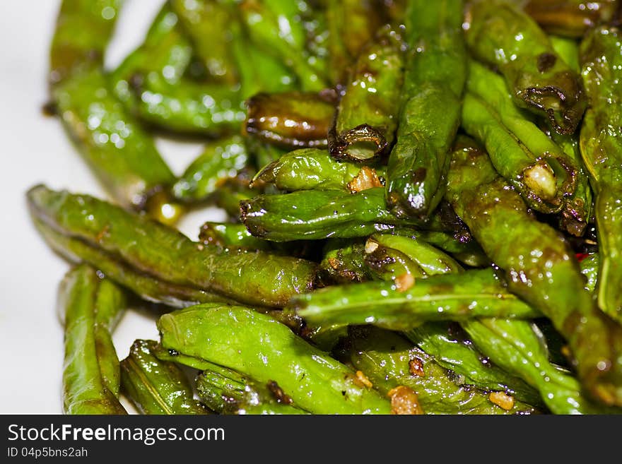 Fried long bean