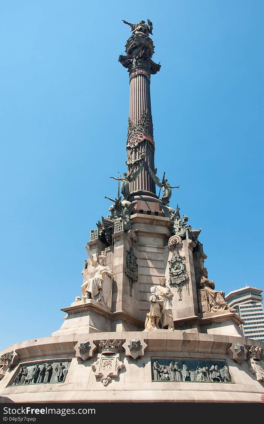 Columbus Monument, Barcelona. Spain.