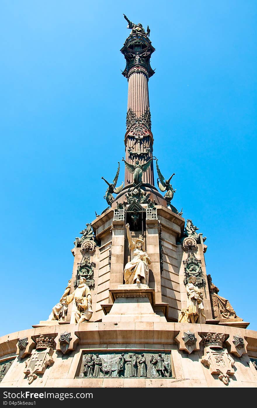 Columbus Monument, Barcelona. Spain.