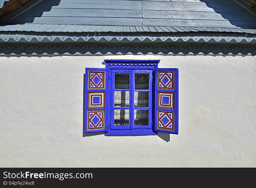 Generic transylvania rural household with old house. Generic transylvania rural household with old house