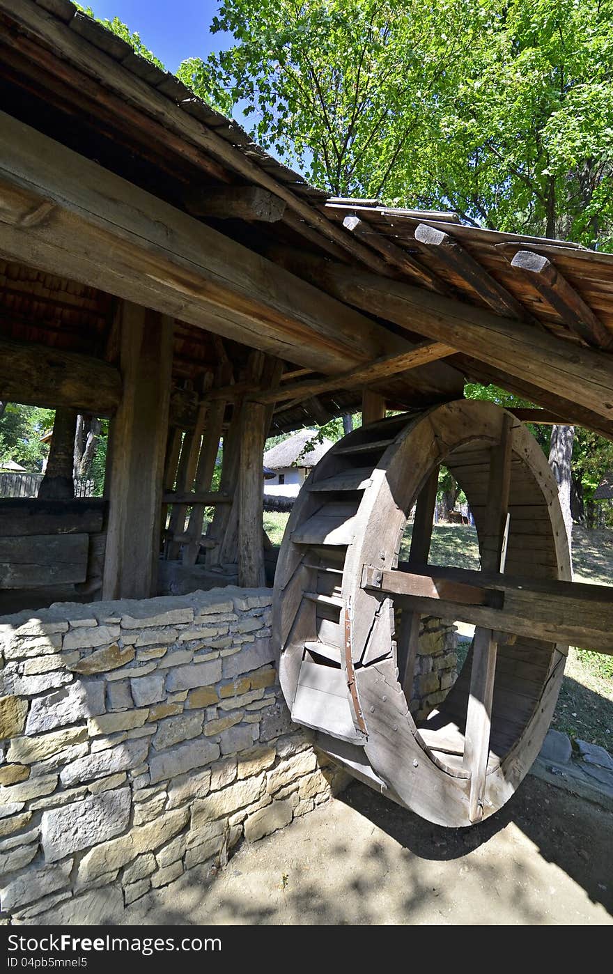 Water mill in the forest traditional in Transylvania land of Romania. Water mill in the forest traditional in Transylvania land of Romania