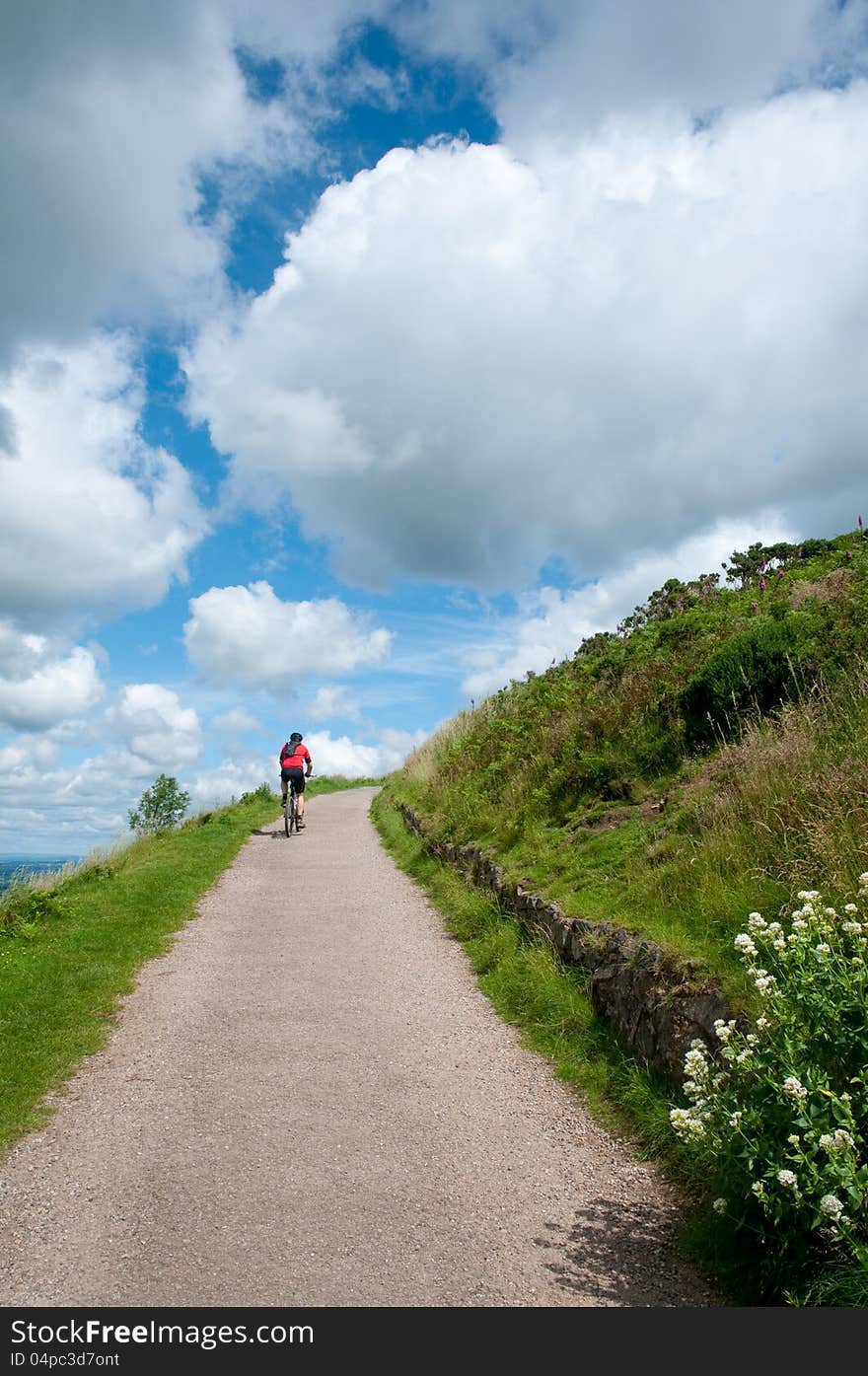 Biking Up The Hill