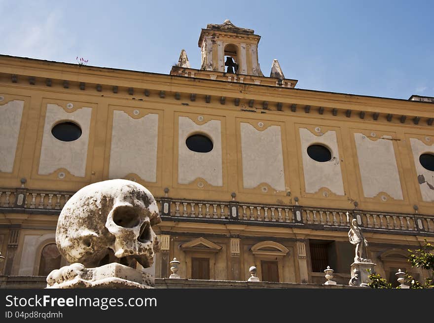 Exterior of San Martina Certosa in Naples, Italy. Exterior of San Martina Certosa in Naples, Italy