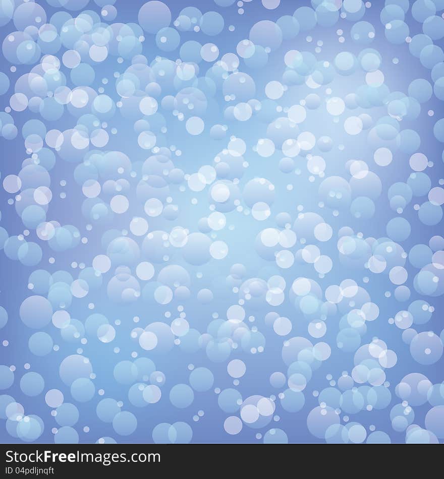 Blue bokeh