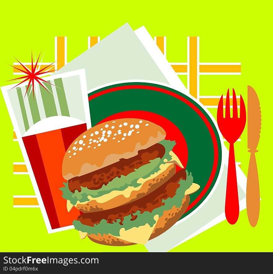 Decorative image of a great burger