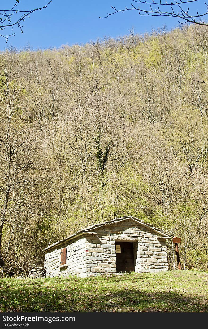 Traditional mountain house in Appennino