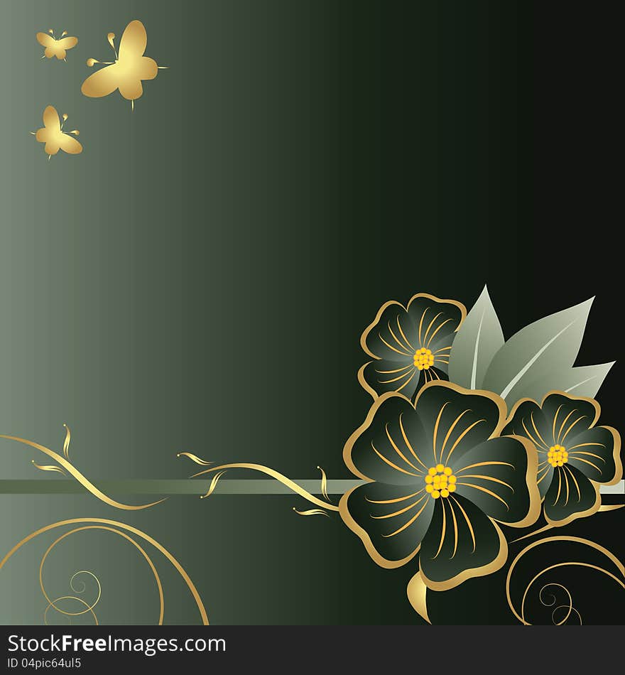 Abstract Flowers Background