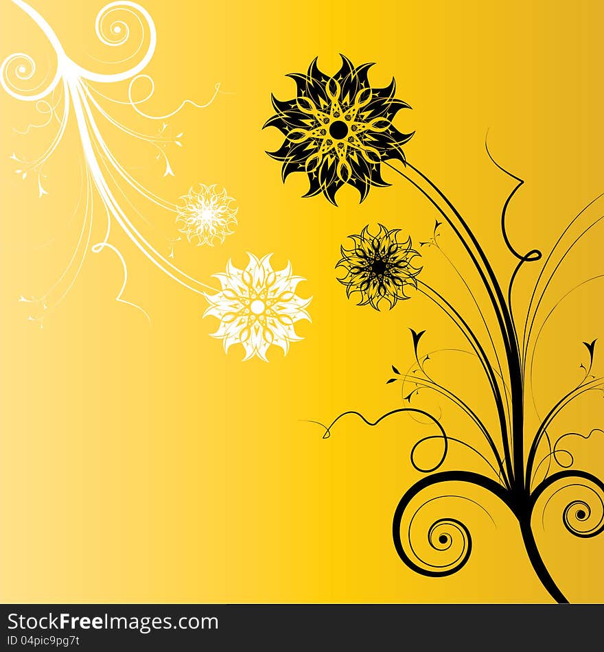 Abstract Flowers Background