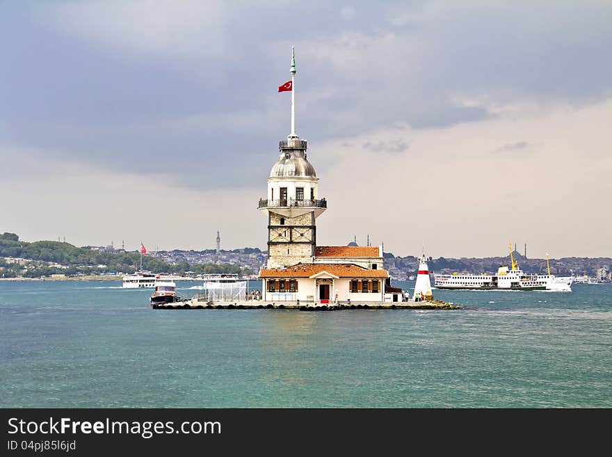 The Maiden s Tower in istanbul, Turkey. The Maiden s Tower in istanbul, Turkey