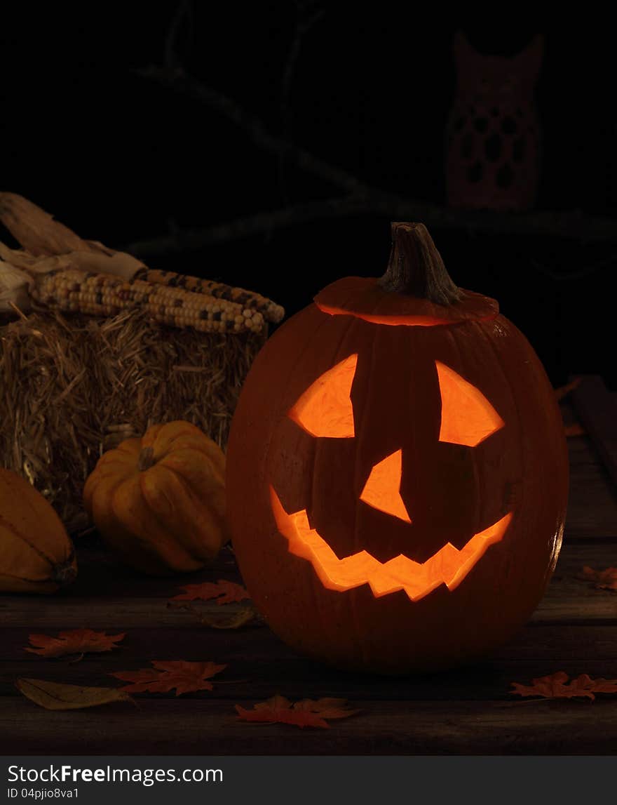 Smiling Jack-O-Lantern