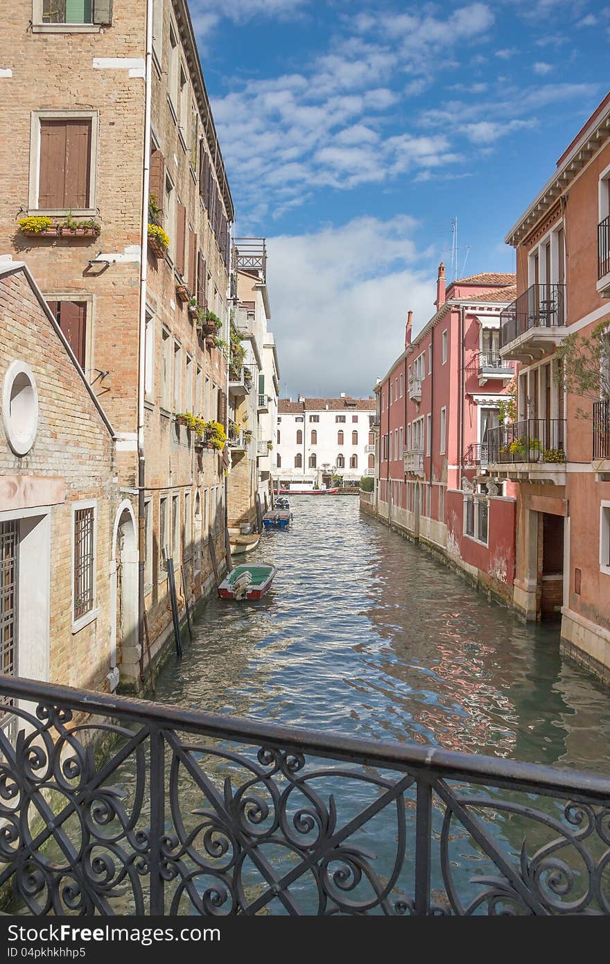 View Of The Water Channel In The Venice