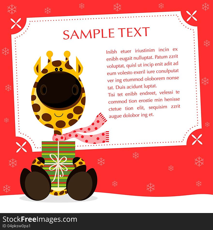 Lovely christmas greeting card. Sample text, place your text — personalize your message —. Lovely christmas greeting card. Sample text, place your text — personalize your message —.