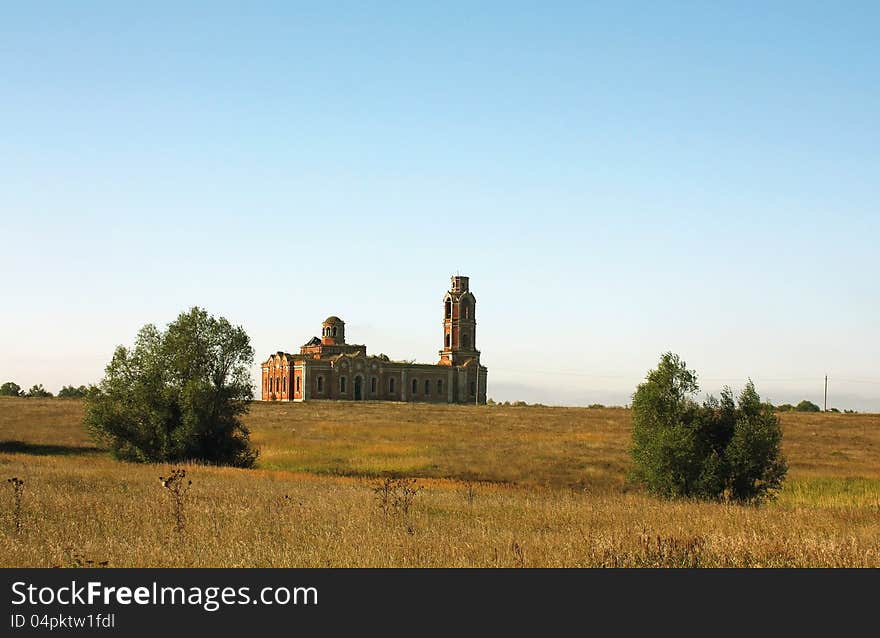 Rural Landscape With Church