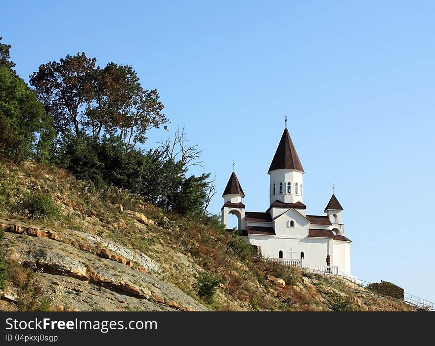 Landscape with church