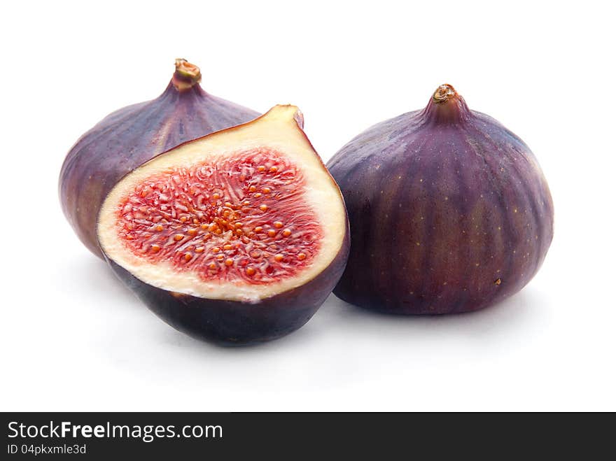 Two and a half fresh figs