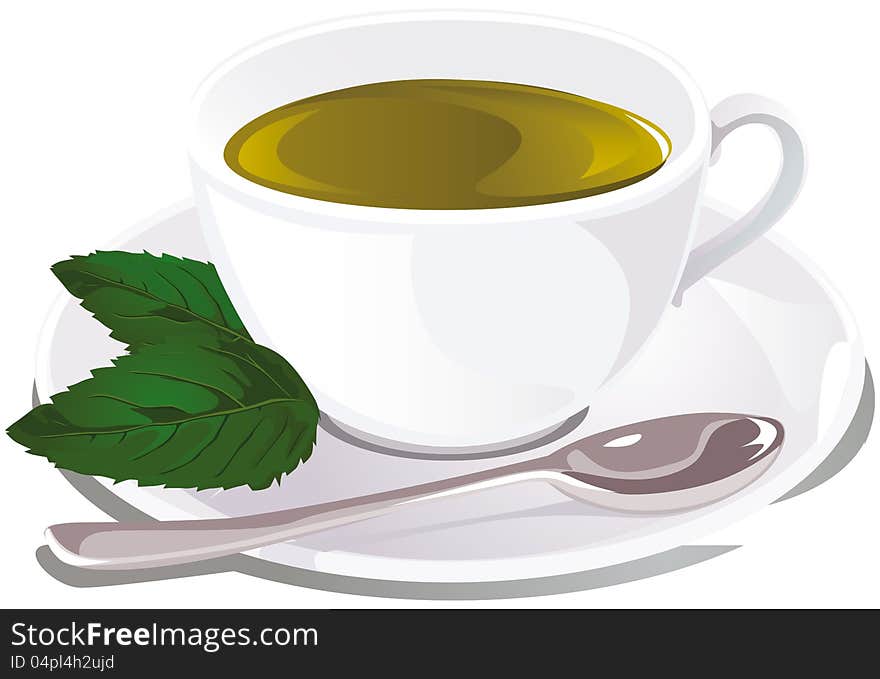 Cup of mint tea