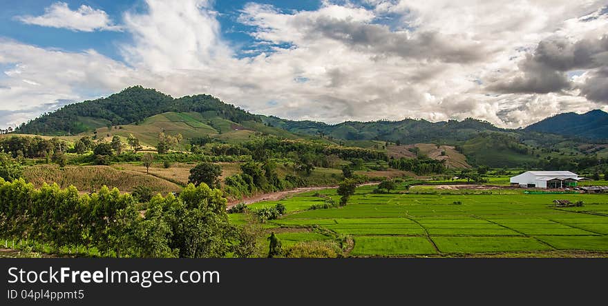 Landscape view from Mae Khachan, Chiangrai, Thailand. Landscape view from Mae Khachan, Chiangrai, Thailand.