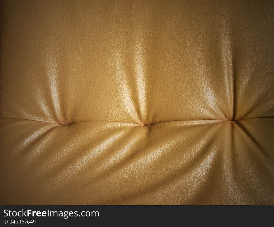 Luxury golden leather