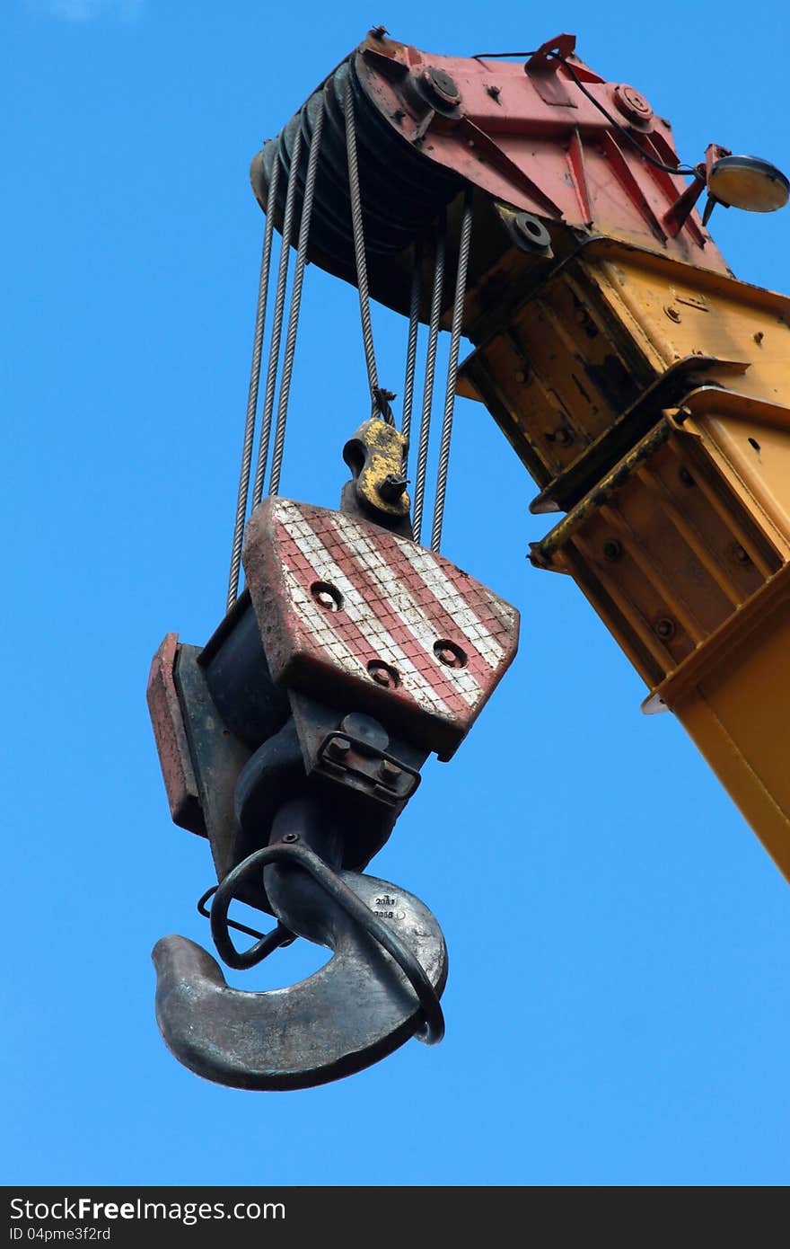 Crane Hook on a blue sky