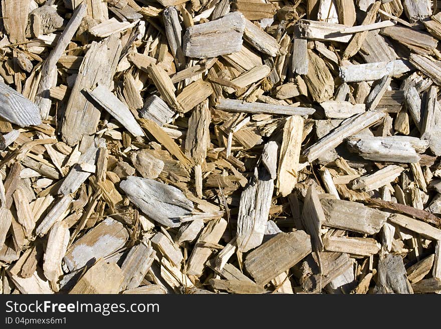 Wood chip floor background