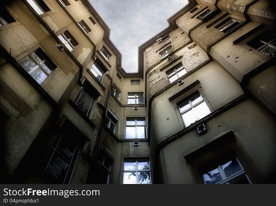 Brick house in berlin, germany.