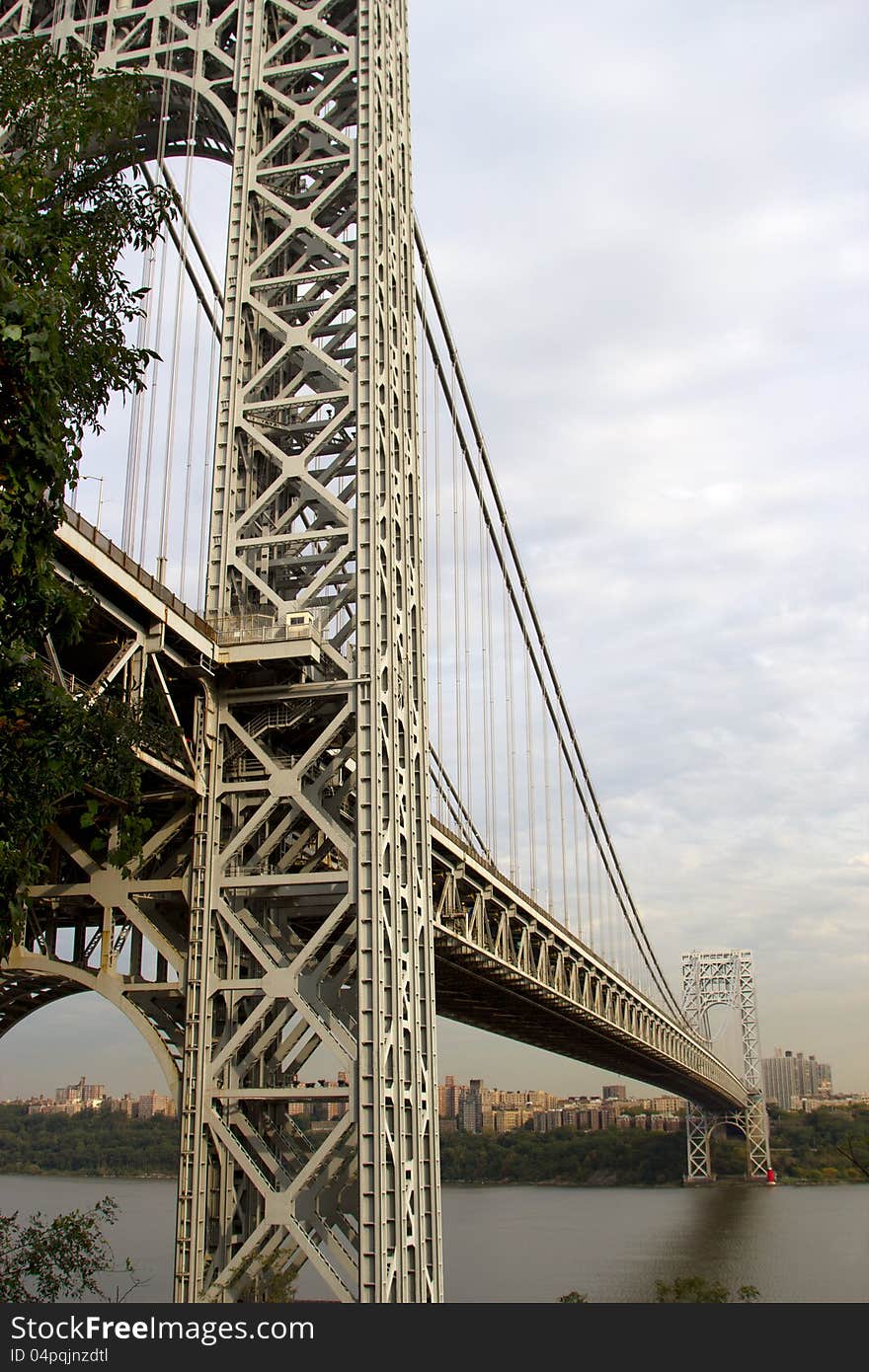 George Washington Bridge as seen from Fort Lee, New Jersey. George Washington Bridge as seen from Fort Lee, New Jersey