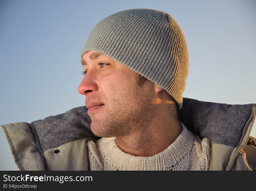 Winter Male Portrait.