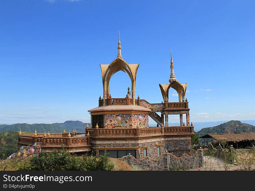 Place is Buddhism. Located on mountains see view 360 degree the very beautiful in the province Phetchabun Thailand. Place is Buddhism. Located on mountains see view 360 degree the very beautiful in the province Phetchabun Thailand