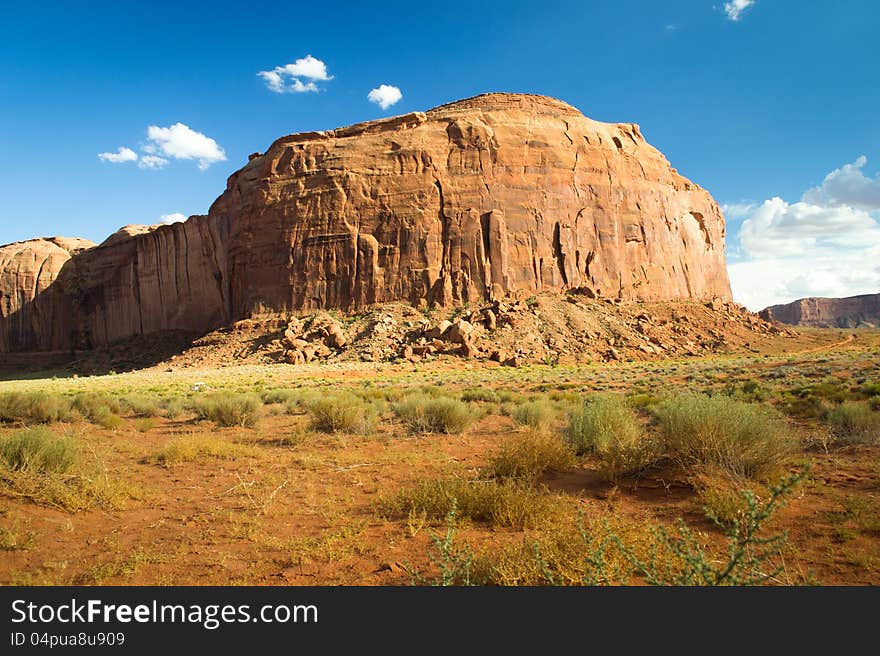 Monument valley,utah,USA-august 6,2012: view of monumental valley navajo tribal park