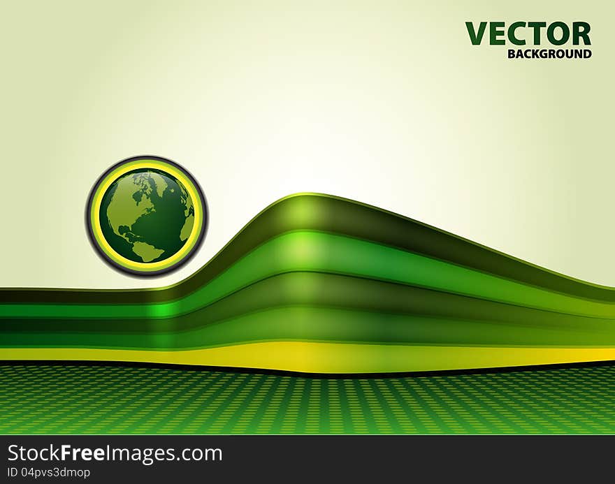Eco green planet  background