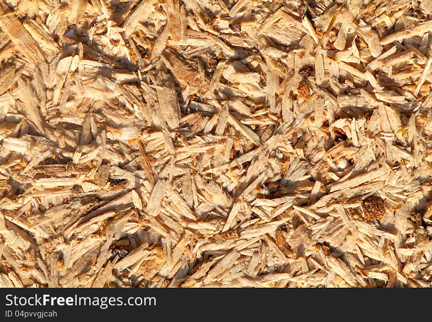 Close Up Of A Recycle Compressed Wood