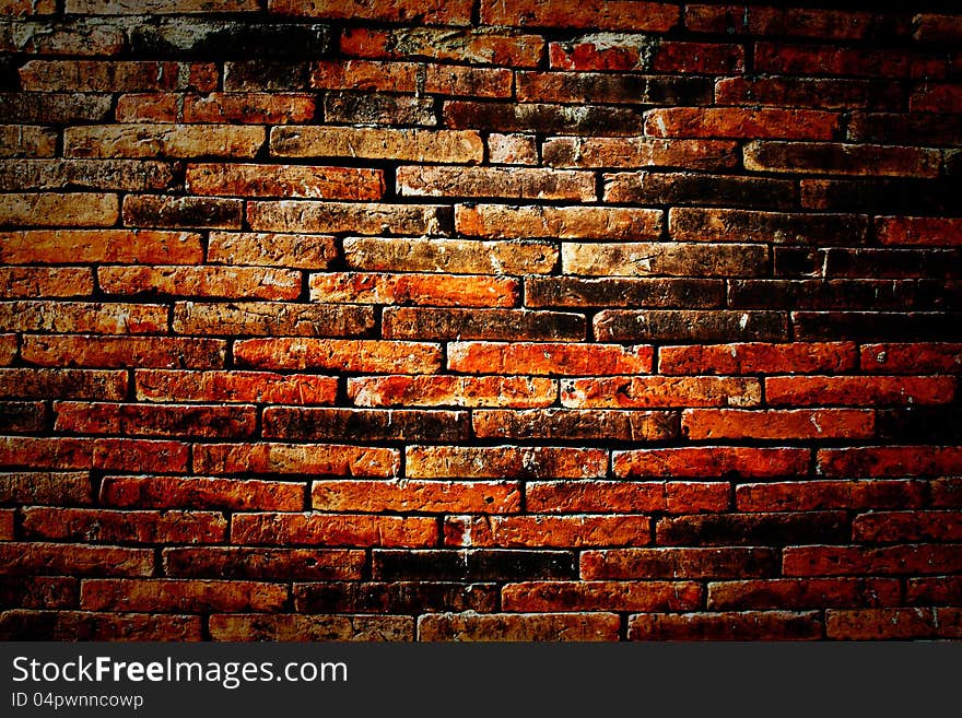 Red brick wall