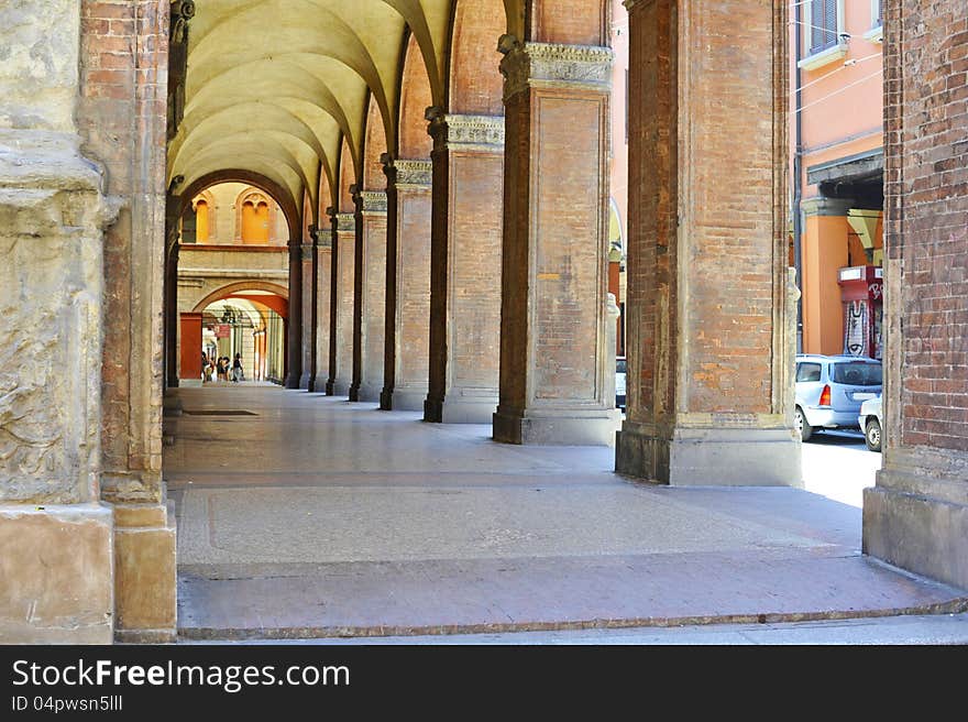 Arcade In Bologna