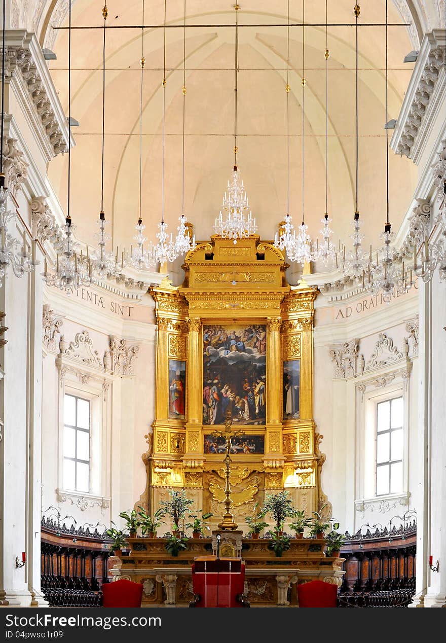 Great church in Bologna, photo was taken on July 2011. Great church in Bologna, photo was taken on July 2011