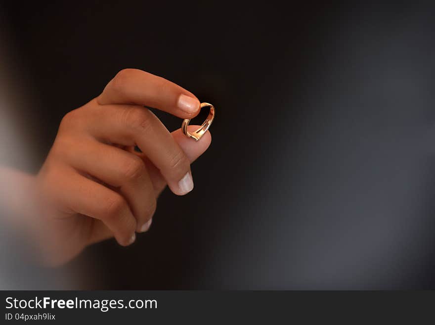 Hand with ringlet