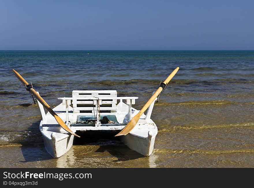 Boat on the sand